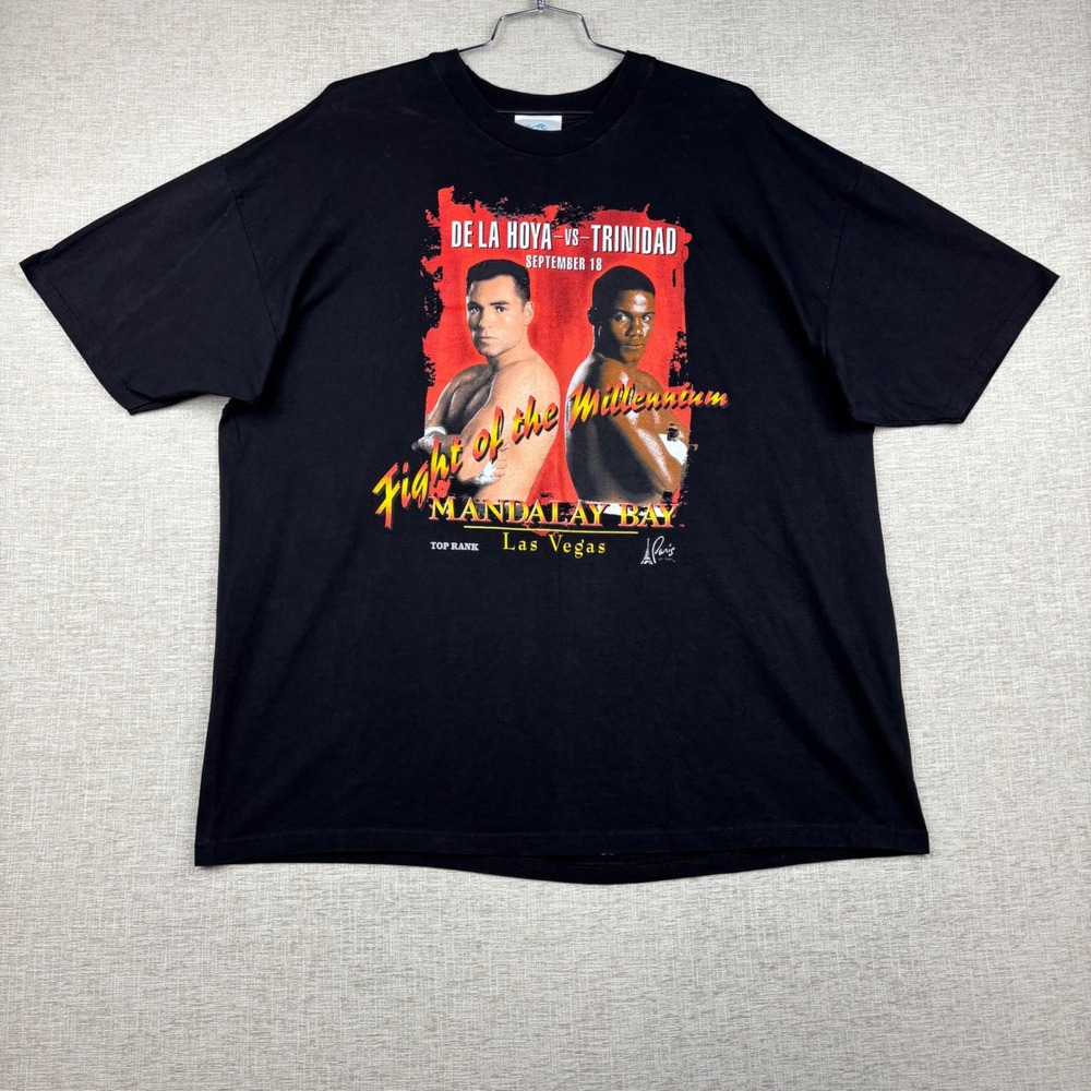 Vintage De La Hoya vs Trinidad Fight of the Millennium Shirt Mandalay Bay 3XL